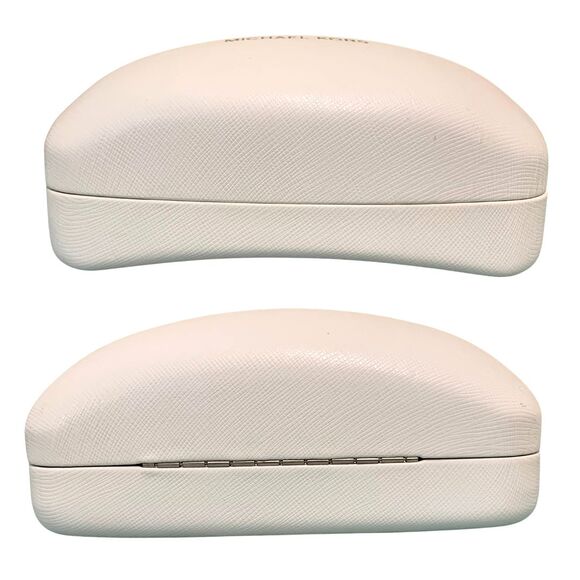 Michael Kors White Hard Clam Shell Sunglasses Case - Picture 5 of 9